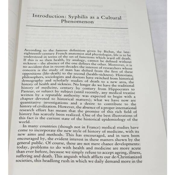 History of Syphilis By Claude Quetel From 1495-Present Vintage Paperback 1990 - Picture 6 of 9